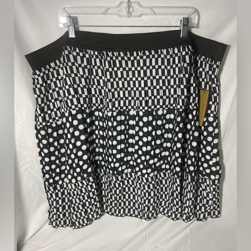 NWT Maree pour toi pleated polka dot fairy flowy women’s skirt size extra large